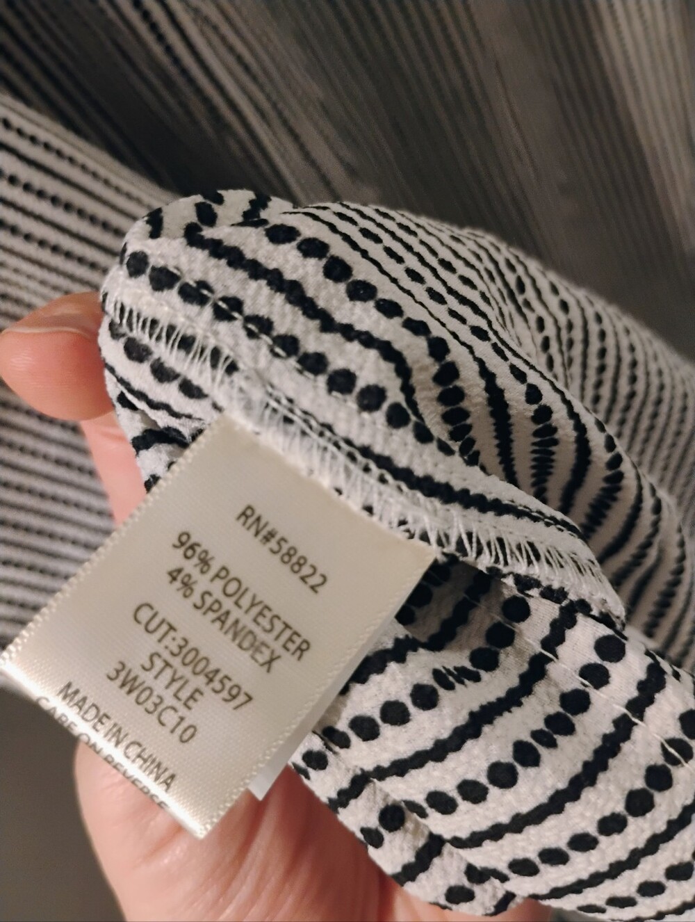 NWT $98 Max Studio Stripe White Black Midi Skirt Button Front - Picture 7 of 8